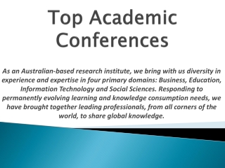 Top Academic Conferences-Apair.org.au