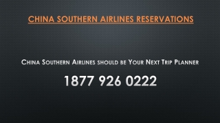 China Southern Airlines should be Your Next Trip Planner