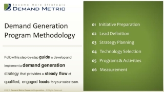 Demand Generation Program Methodology