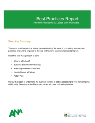 Nurturing Leads with Podcasts