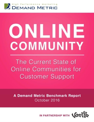 The Current State of Online Communities for Customer Support