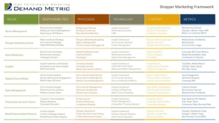 Shopper Marketing Roles Framework