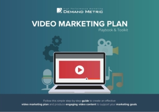Video Marketing Plan Playbook