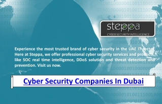 Cyber Security Companies in Dubai