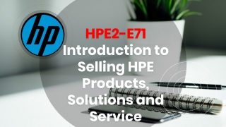 HPE2-E71 Braindumps