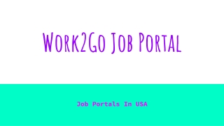 Meet The Recruiters With Confidence – Find The Perfect Jobs On Work2go Job Portal