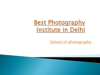 School of photography