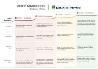 Video Marketing Maturity Model