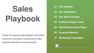 Sales Playbook Template