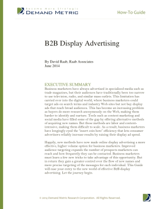 B2B Display Advertising How-To Guide