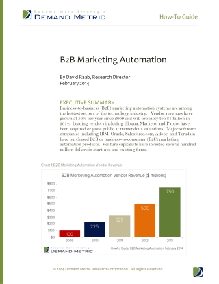 B2B Marketing Automation How-To Guide