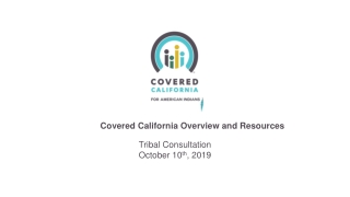 Covered California Overview and Resources