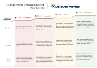 Customer Engagement Maturity Model