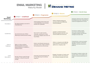 Email Marketing Maturity Model
