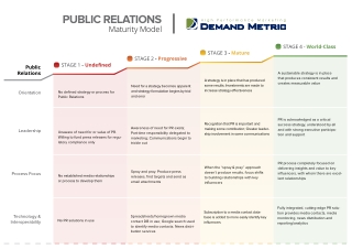 Public Relations Maturity Model