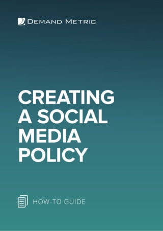 Creating a Social Media Policy