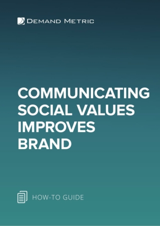 Communicating Social Values Improves Brand