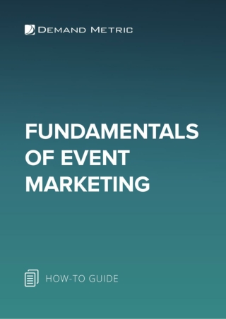 Fundamentals of Event Marketing