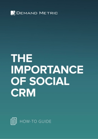 The Importance of Social CRM