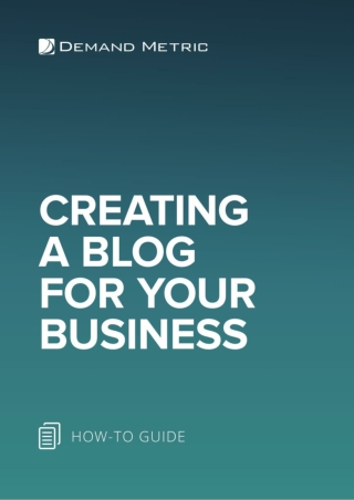 Creating a Blog for Your Business