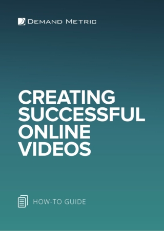 Creating Successful Online Videos