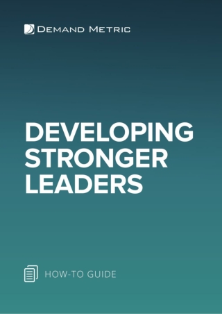 Developing Stronger Leaders