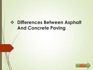 Differences Between Asphalt And Concrete Paving