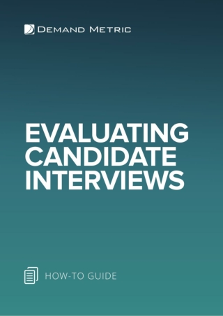 Evaluating Candidate Interviews