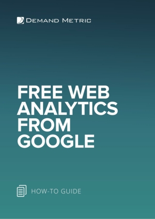 Free Web Analytics From Google