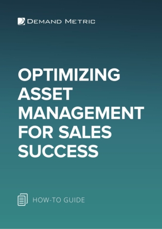 Optimizing Asset Management for Sales Success
