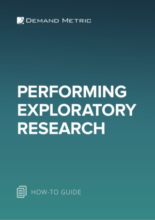 Performing Exploratory Research