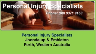 Case Studies from personal injury solicitor lawyer Joondalup
