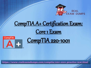Download CompTIA 220-1001 Dumps – 220-1001 Real Exam Questions RealExamDumps.com