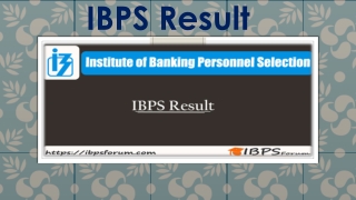 Download IBPS Result 2018 - Get CRP Clerk Mains Examination Result