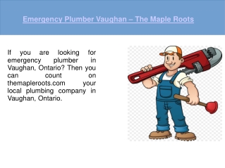 Vaughan Emergency Plumber