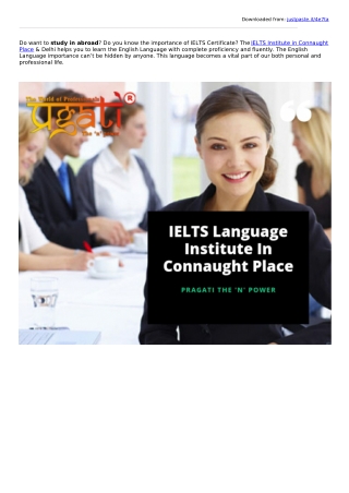 Best IELTS language institute in Connaught Place