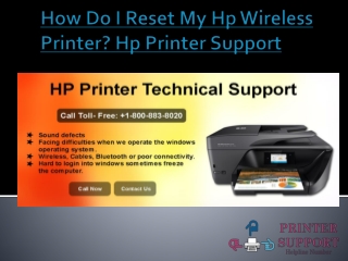Hp Printer Support Number USA 1-800-883-8020
