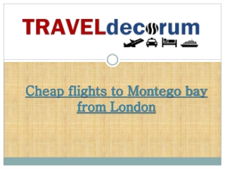 Best prices for London to Montego Bay direct flights