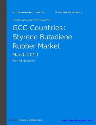 WMStrategy Demo GCC Countries SBR Market March 2019