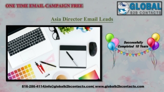 Asia Director Email Leads