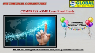 COMPRESS ASME Users Email Leads