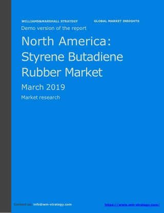 WMStrategy Demo North America SBR Market March 2019