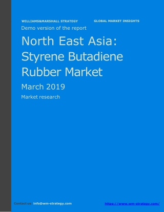 WMStrategy Demo North East Asia SBR Market March 2019