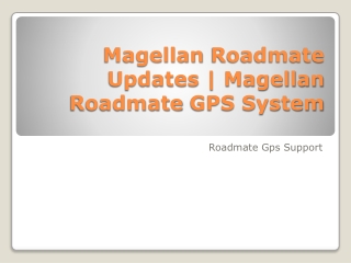 Magellan Roadmate updates