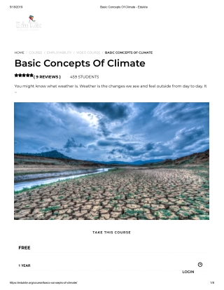 Basic Concepts Of Climate - Edukite