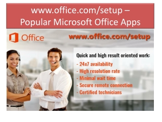 office.com/setup - Microsoft Office Apps Office 365 or 2019, Activate