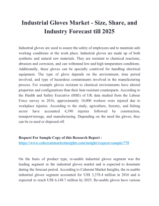 Industrial Gloves Market