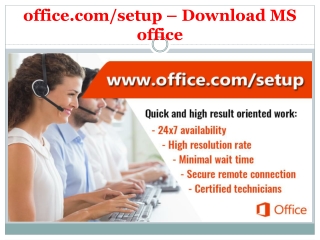 office.com/setup - Download MS office