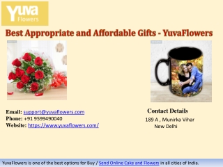 Best Appropriate and Affordable Gifts - YuvaFlowers