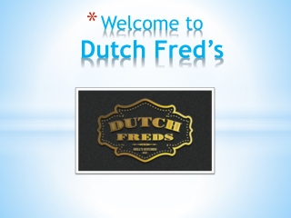 Dutch Fred's - A Hell's Kitchen Local Serving Craft Cocktails